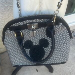 Disney X Aldo Rhinstone Mickey Mouse Chainlink Crossbody Purse